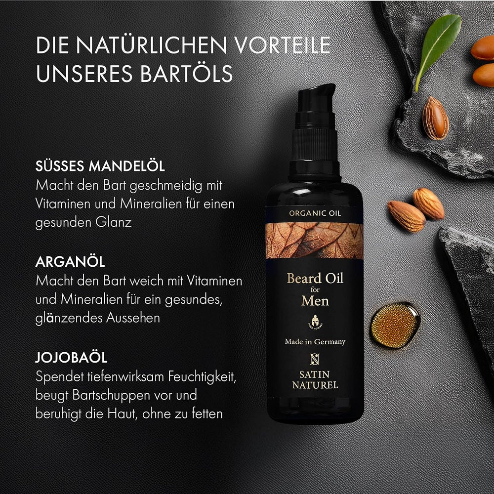 Satin Naturel Organic Beard Oil 100 ml