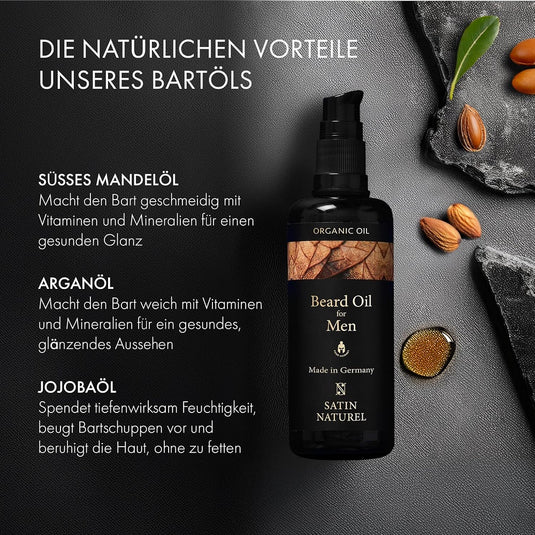 زيت اللحية العضوي ساتين ناتشرال 100 مل - Satin Naturel Organic Beard Oil 100 ml