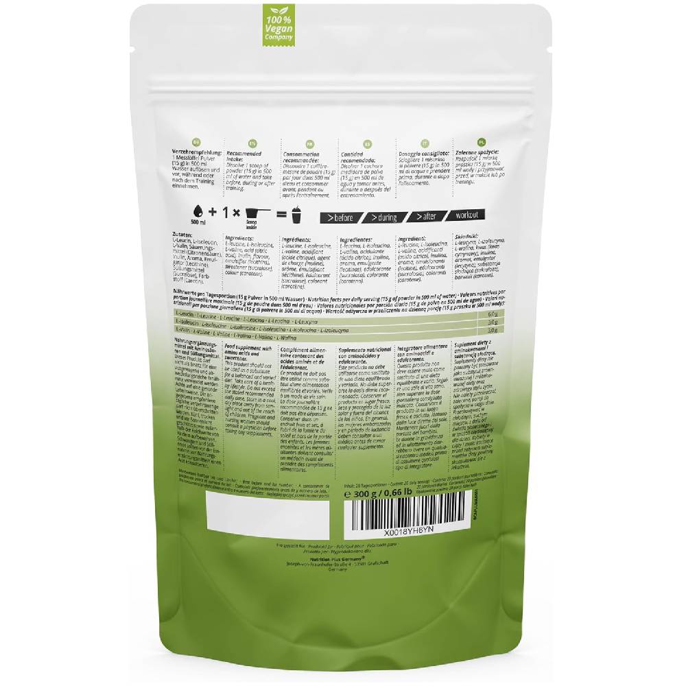 Nutri + BCAA Powder 300 grams