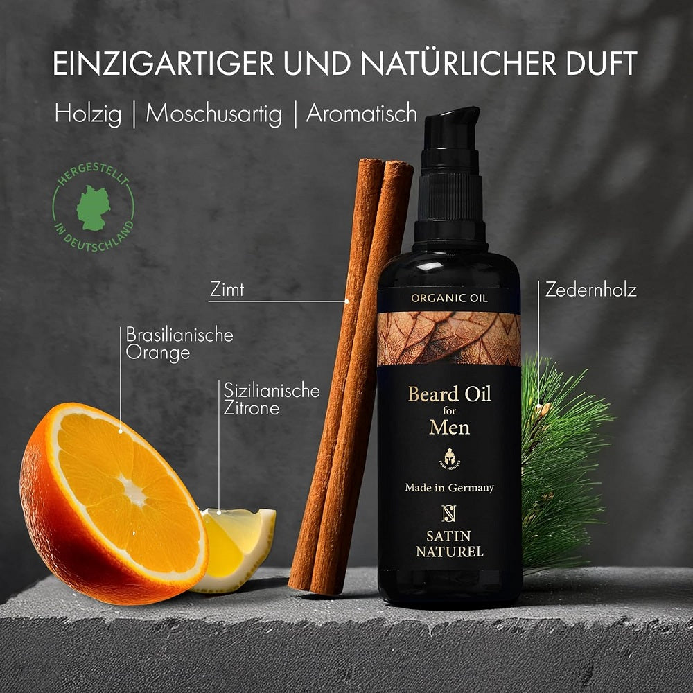 Satin Naturel Organic Beard Oil 100 ml