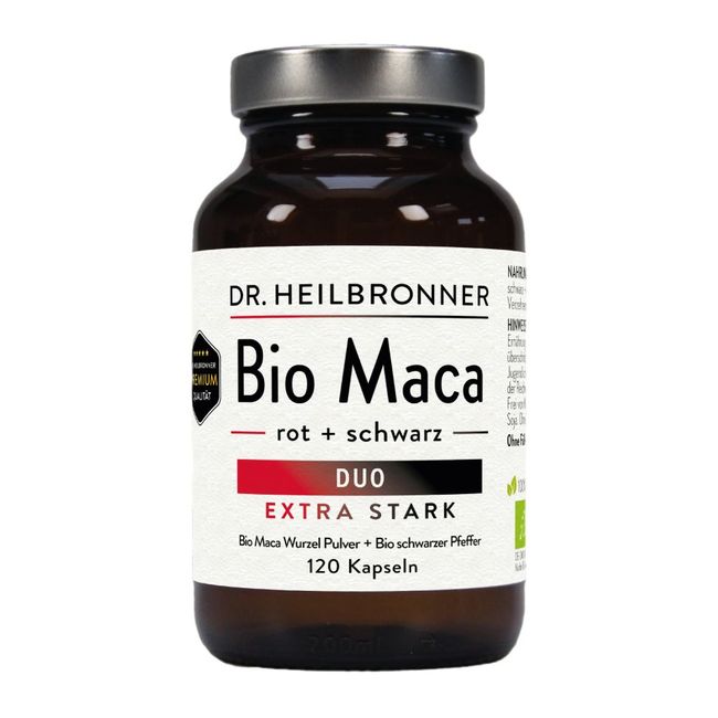 د. هايلبرونر أورجانيك ماكا ديو 120 كبسولة - Dr. Heilbronner Organic Maca Duo 120 Capsules