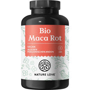 Organic Red Maca 3000 mg 180 Capsules - NATURE LOVE Bio Red MACA 3000 mg 180 Caps