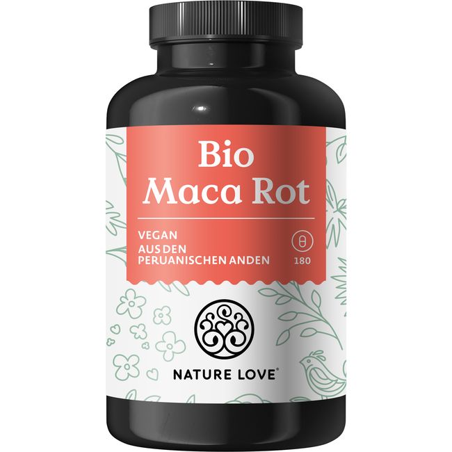 NATURE LOVE Bio Red MACA 3000 mg 180 Capsules