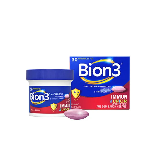 بيون 3 إيميون جونيور 30 قرص قابل للمضغ - Bion3 Immun Junior 30 Chewable Tablet