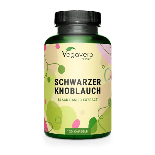 خلاصة الثوم الأسود فيغافيرو 120 كبسولة - Vegavero Black Garlic 120 Capsules