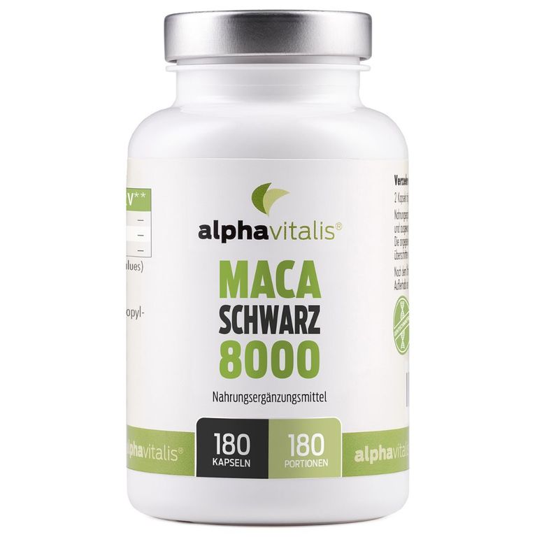 Alphavitalis Maca black 8000 - 180 Capsules