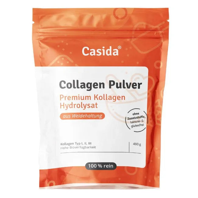 Casida Collagen Pulver Kollagen Hydrolysat 480 grams