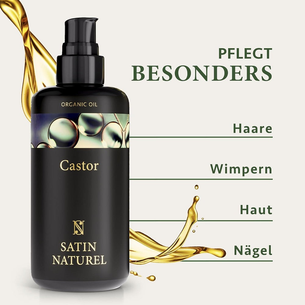 Satin Naturel Organic Castor Oil 200 ml