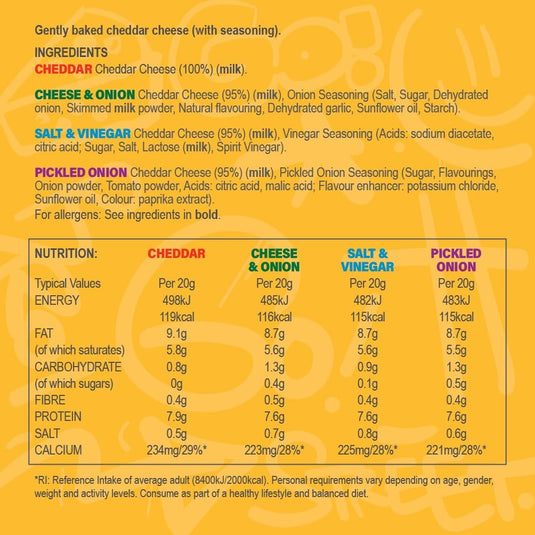 تشيز أوز بوف قطع جبن منفوخة مشكّلة 12 كيس × 20 جم - CheeseO's Puff Cheese Nuggets Varieties 12 Bags of 20 g