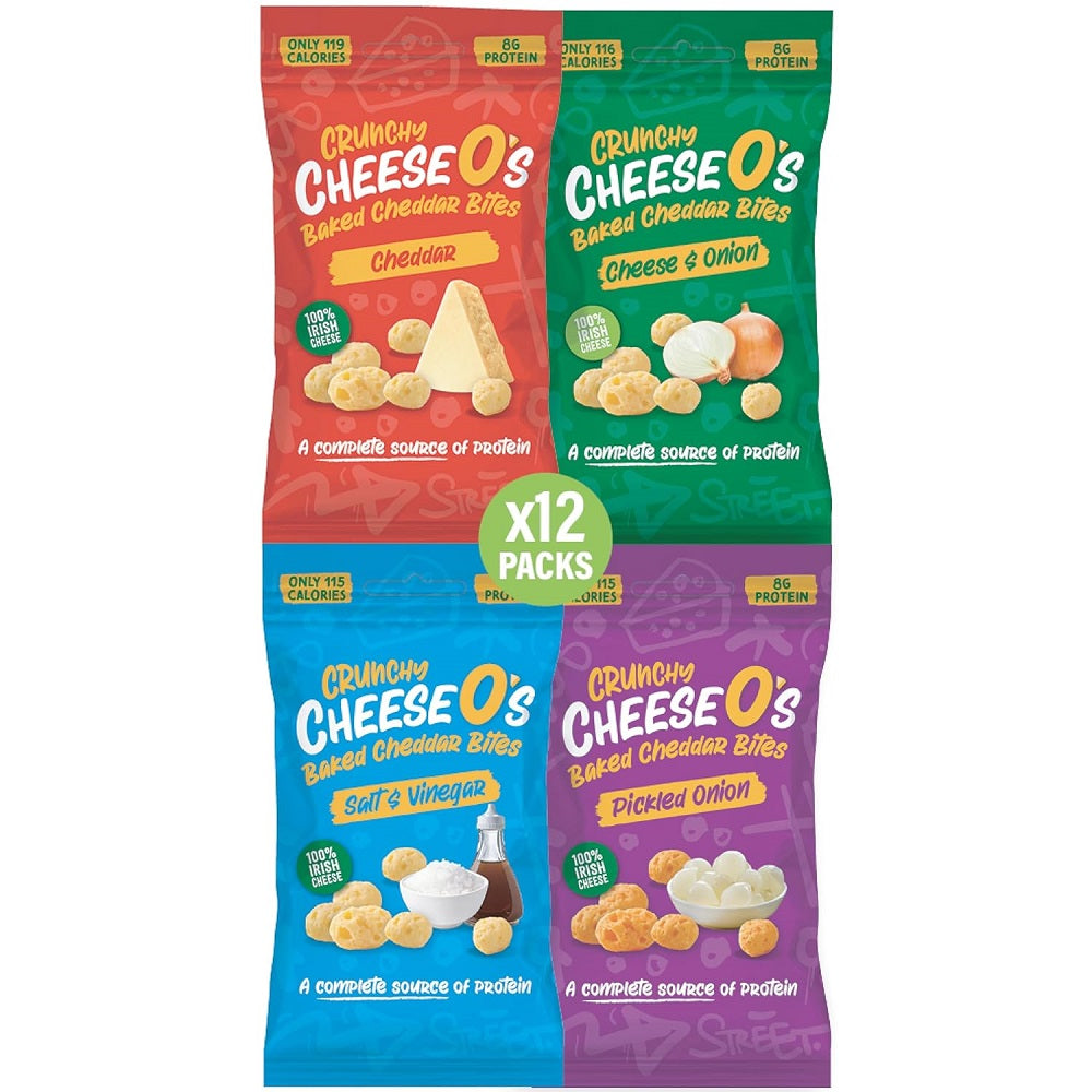CheeseO's Puff Cheese Nuggets Varieties 12 Bags of 20 grams
