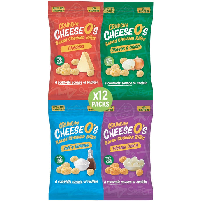 تشيز أوز بوف قطع جبن منفوخة مشكّلة 12 كيس × 20 جم - CheeseO's Puff Cheese Nuggets Varieties 12 Bags of 20 g