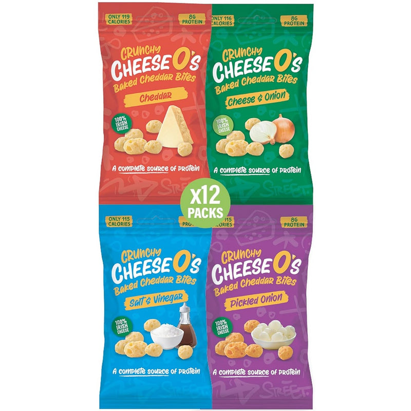حميل الصورة في عارض المعرض ، تشيز أوز بوف قطع جبن منفوخة مشكّلة 12 كيس × 20 جم - CheeseO&#39;s Puff Cheese Nuggets Varieties 12 Bags of 20 g
