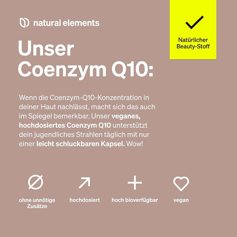Load image into Gallery viewer, ناتشورال إليمنتس إنزيم كيو10 النقي 120 كبسولة - natural elements Coenzyme Q10 120 Capsules
