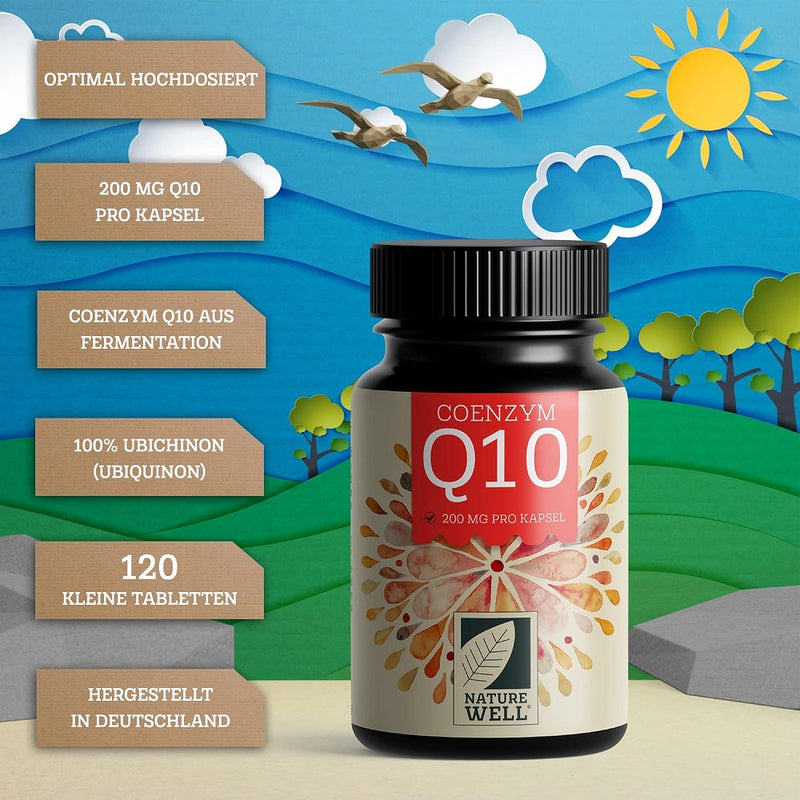 Load image into Gallery viewer, نيتشر ويل إنزيم كيو10 ‏200 ملجم ‏120 كبسولة - Nature Well Coenzyme Q10 200 mg 120 Capsules
