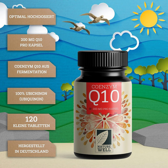 نيتشر ويل إنزيم كيو10 ‏200 ملجم ‏120 كبسولة - Nature Well Coenzyme Q10 200 mg 120 Capsules