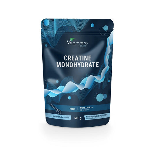 مسحوق الكرياتين مونوهيدرات 500 جم - Vegavero Creatine Monohydrate Powder 500 gm