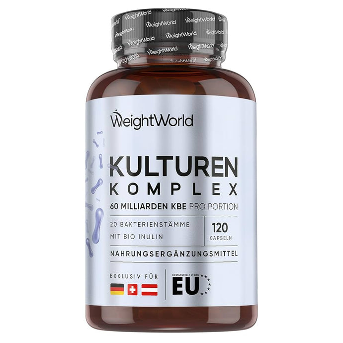 ويت وورلد بروبيوتيك 60 مليار وحدة 120 كبسولة - WeightWorld Culture Complex 60 Billion CFU 120 Capsules