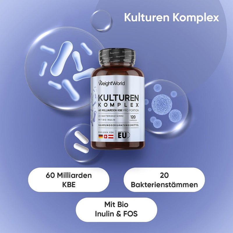 حميل الصورة في عارض المعرض ، ويت وورلد بروبيوتيك 60 مليار وحدة 120 كبسولة - WeightWorld Culture Complex 60 Billion CFU 120 Capsules
