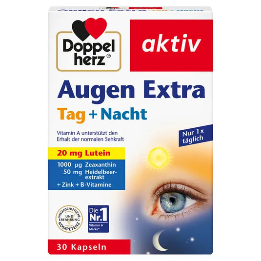 دوبل هيرز أكتيف آي إكسترا داي & نايت 30 كبسولة - Doppelherz active Eye Extra Day & Night 30 Capsules