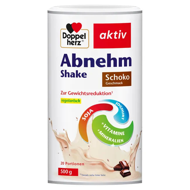 دوبل هيرز اكتيف بديل وجبة شوكولاته 250 جم - Doppelherz active weight loss shake Chocolate flavor 250 Gm (Copy)