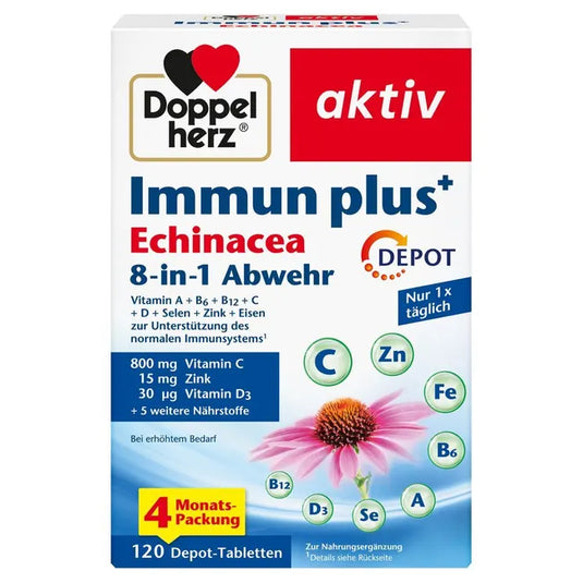 دوبل هيرز إميون بلس إشنسيا 120 قرص- Doppelherz Immune plus Echinacea 120 Tablets
