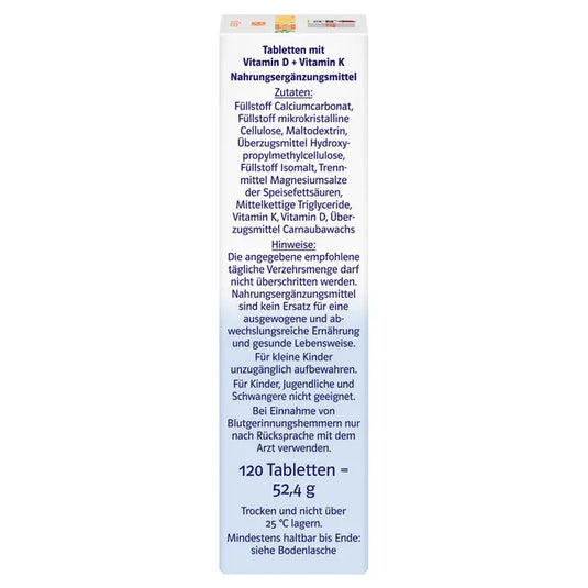 دوبل هيرز سيستم فيتامين د3 + ك2 فيجان 120 قرص - Doppelherz system Vitamin D3 + K2 Vegan  120 Tablets