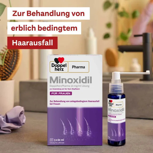 Doppelherz Pharma Minxidil Women 20 mg/ml 3 Months - دوبل هيرز فارما مينوكسيديل للنساء 20 ملجم/مل 3 شهور