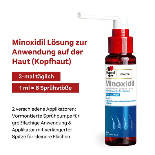 دوبل هيرز فارما مينوكسيديل للرجال 50 ملغ/مل 3 شهور - Doppelherz Pharma Minxidil Men 50 mg/ml 3 Months