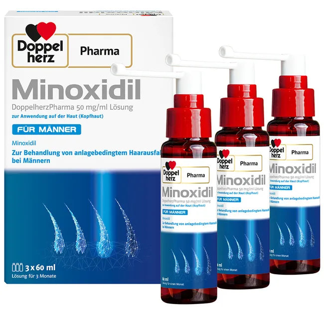 دوبل هيرز فارما مينوكسيديل للرجال 50 ملغ/مل 3 شهور - Doppelherz Pharma Minxidil Men 50 mg/ml 3 Months