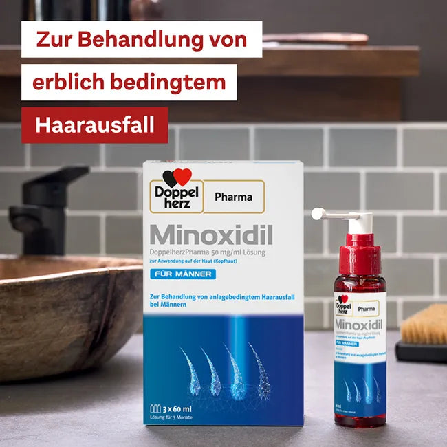 Load image into Gallery viewer, دوبل هيرز فارما مينوكسيديل للرجال 50 ملغ/مل 3 شهور - Doppelherz Pharma Minxidil Men 50 mg/ml 3 Months
