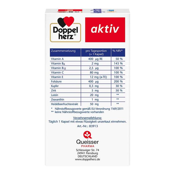 Doppelherz active Eye Extra Day & Night 90 Capsules