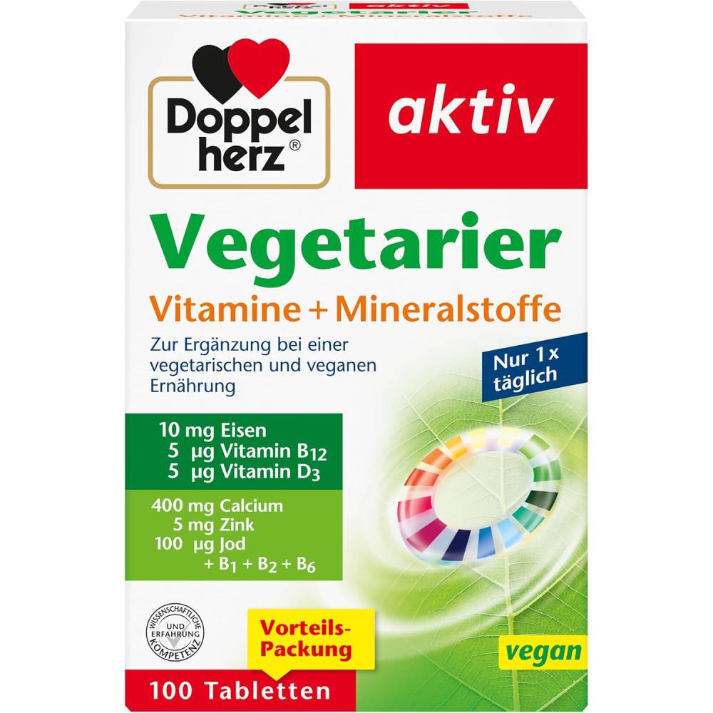 Doppelherz aktiv Vegan Vitamins + Minerals 100 Tablets