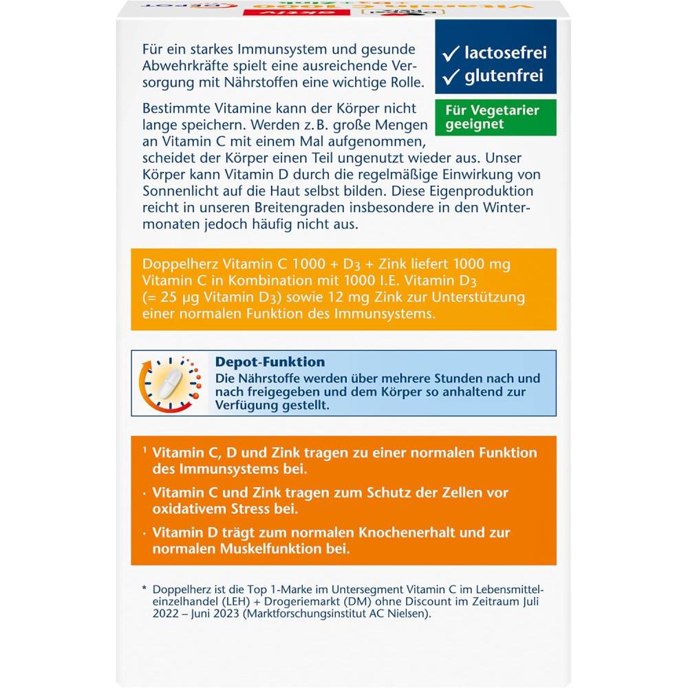 Doppelherz aktiv Vitamin C 1000 mg 100 Tablets