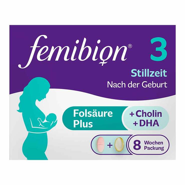 فيميبيون 3 مرحلة الرضاعة الطبيعية 56 جرعة - Femibion 3 Breastfeeding 56 Serving