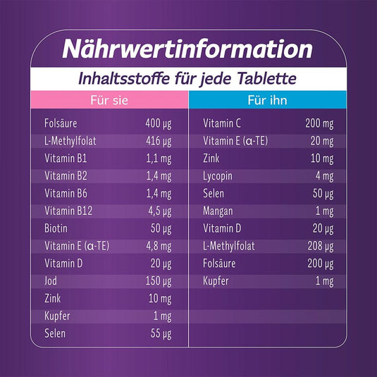 فيميبيون للنساء والرجال أقراص 56 قرص - Femibion for Her & Him 56 Tablets