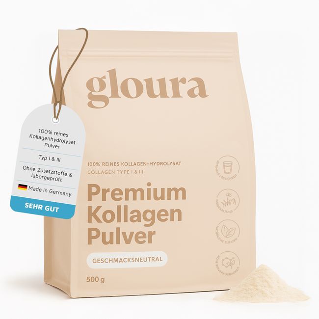 Gloura Collagen Powder Type 1 & 3 500 grams