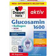 Doppelherz aktiv Glucosamine 1600 + Collagen + MSM + Vitamin C 40 Capsules