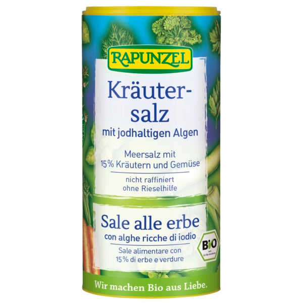 رابونزل ملح أعشاب مع اليود 125 جم - Rapunzel - Iodized Herbal Salt 125 Gm