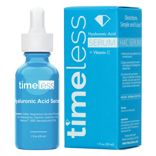 سيروم حمض الهيالورونيك مع فيتامين سي 30 مل - Timeless Hyaluronic Acid Vitamin C Serum 30 ml