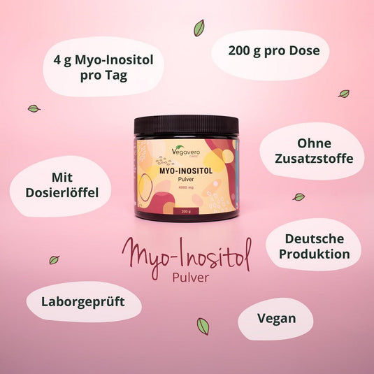 مسحوق ميو إينوزيتول 200 جم - Vegavero Myo-Inositol Powder 200 gm