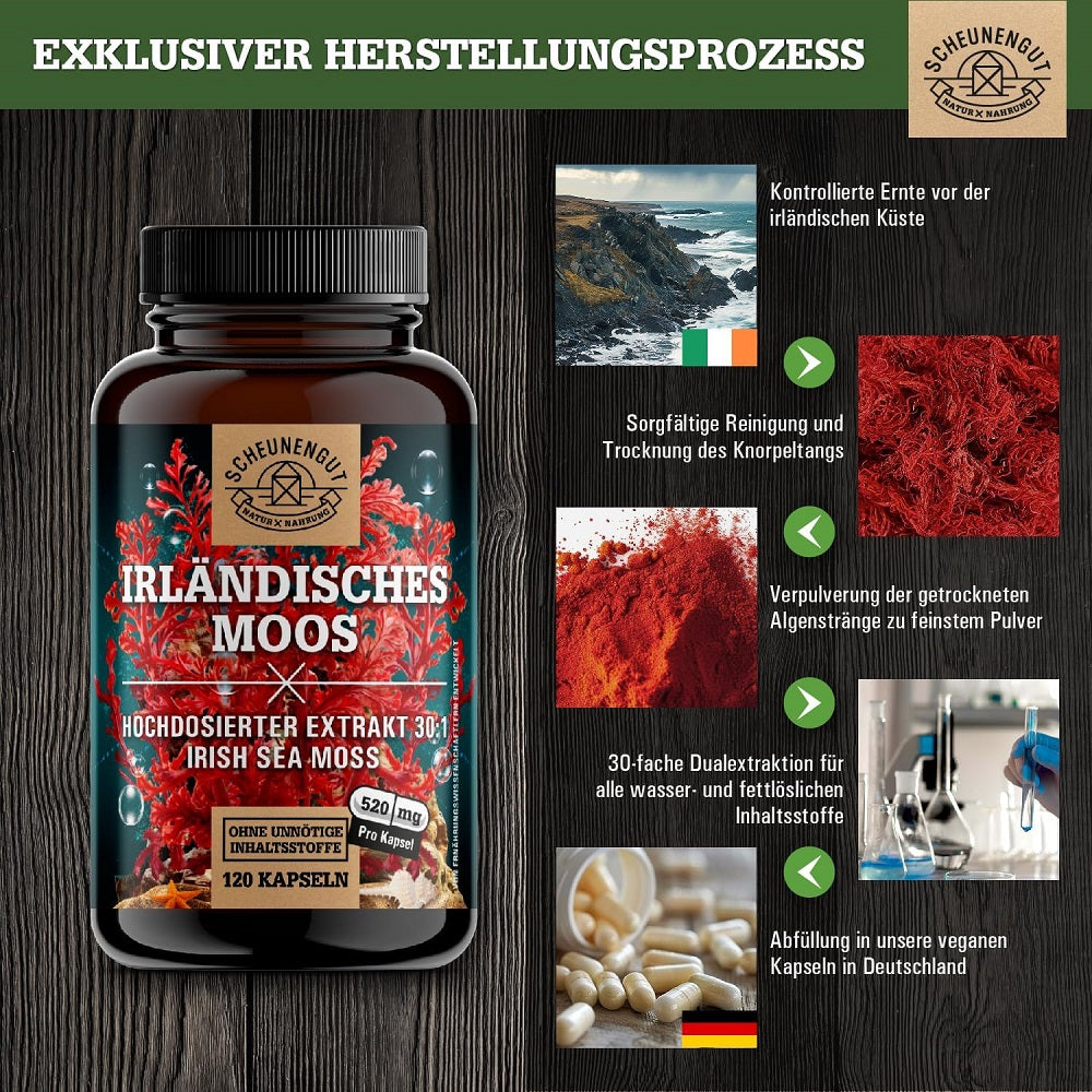SCHEUNENGUT Irish Sea Moss 120 Capsules