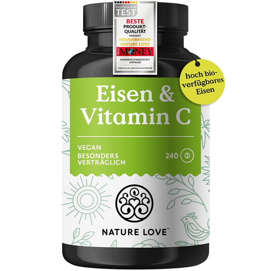 NATURE LOVE Iron with Vitamin C 240 Tablets