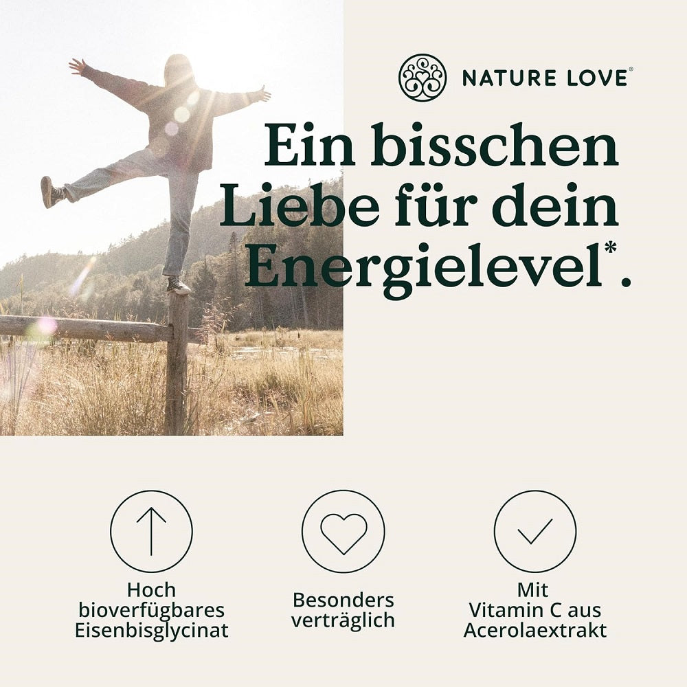 NATURE LOVE Iron with Vitamin C 240 Tablets