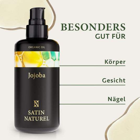 زيت الجوجوبا العضوي 200 مل - Satin Naturel Organic Jojoba Oil 200 ml