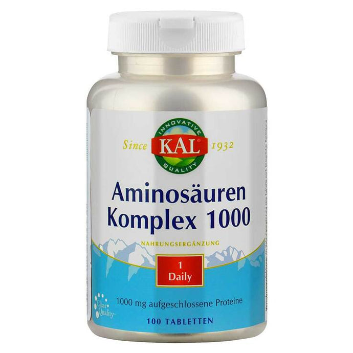 مركب الأحماض الأمينية 100 قرص - KAL Amino Acid Complex 100 Tablets