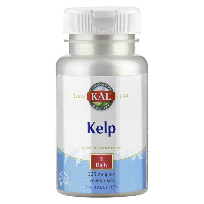 عشب البحر مصدر طبيعي لليود 250 قرص - KAL Kelp 225 µg Iodine 250 Tablets