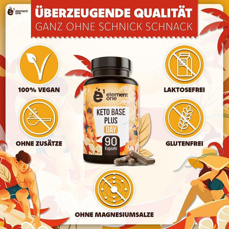 حميل الصورة في عارض المعرض ، اليمنت ون كيتو بيس بلس داي 90 كبسولة - element one Keto Base Plus Day 90 Caps
