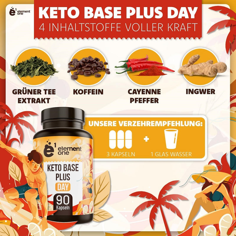 حميل الصورة في عارض المعرض ، اليمنت ون كيتو بيس بلس داي 90 كبسولة - element one Keto Base Plus Day 90 Caps
