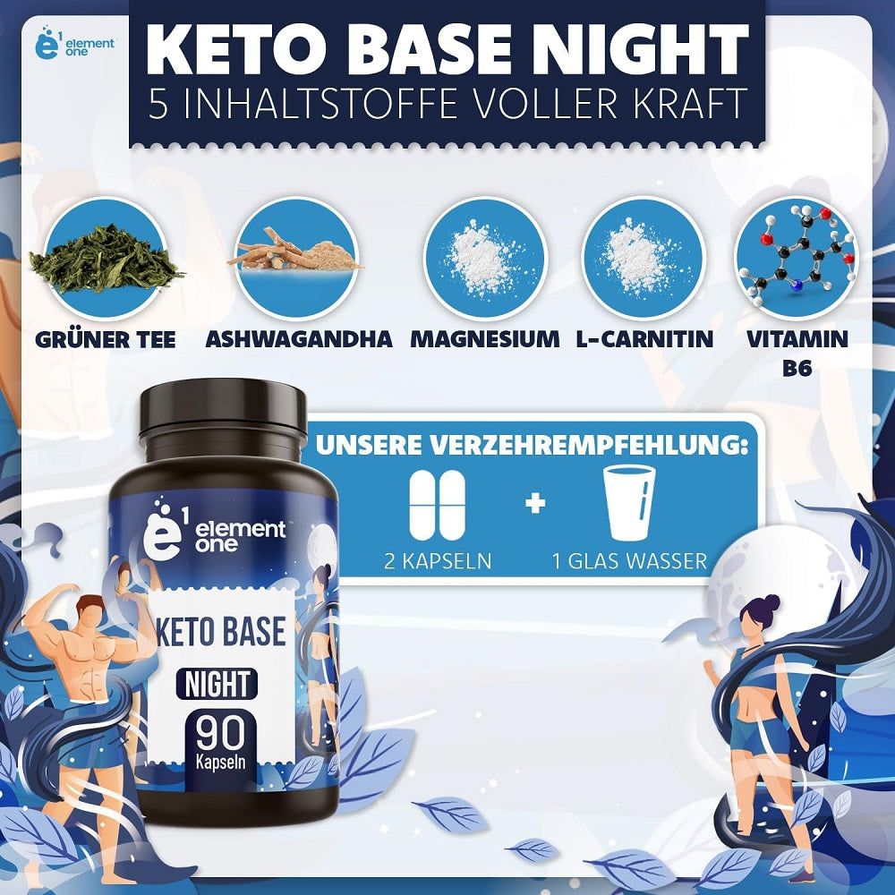 Element One Keto Base Plus Night 90 كبسولة