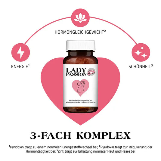 ليدي باشن مع الأشواغاندا والماكا والجينسنغ 60 كبسولة - Lady Passion with ashwagandha, maca and ginseng 60 Caps